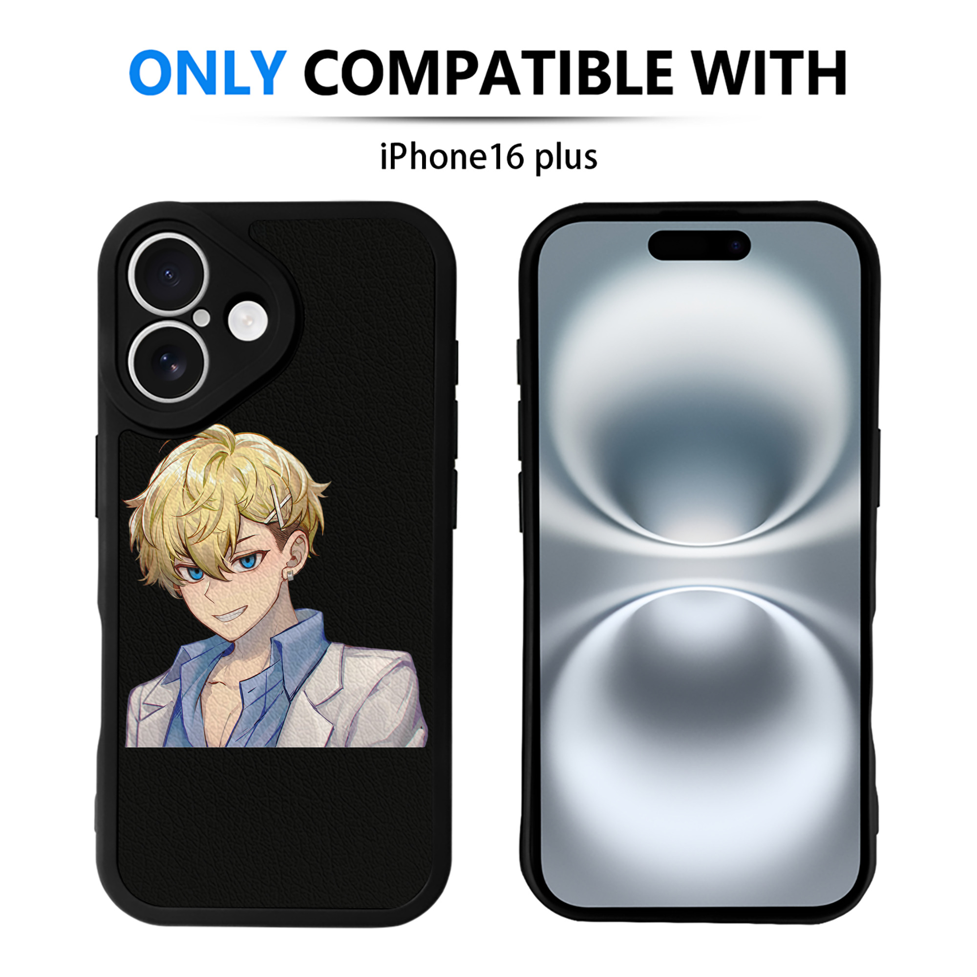 （画像用） 東京リベンジャーズ Tokyo Revengers 【iPhone 16シリーズ対応】シリコンスマホケース（レザー調） 材質：シリコン